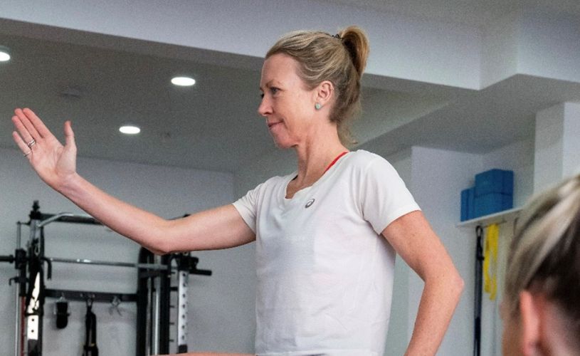 Woman doing exercises